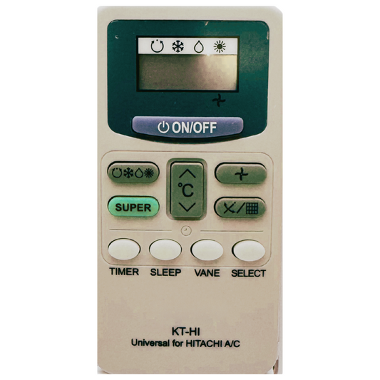 Universal Remote for Hitachi A/Cs (No setup / Premium model)